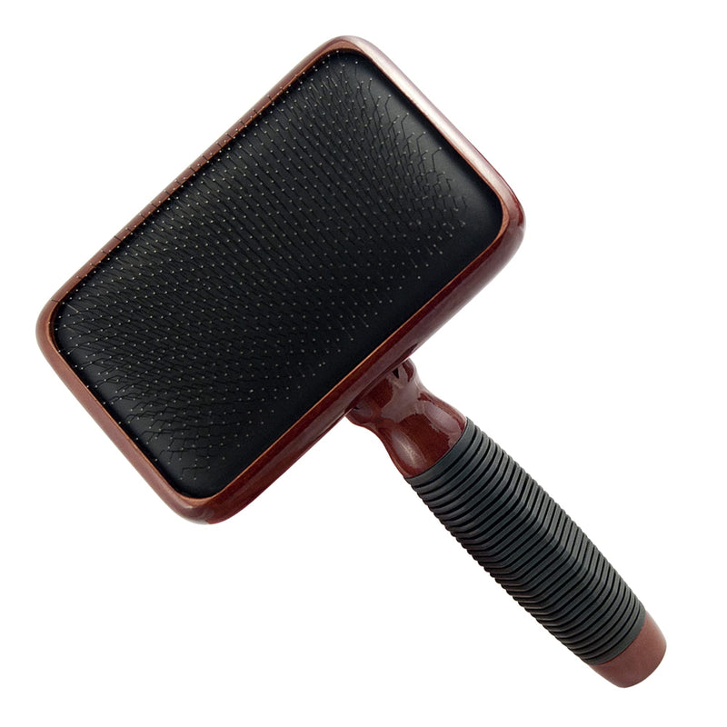 Kenchii Pet Grooming Slicker Brush for Dogs and Cats | Dog and Cat Brush for Shedding | Solid Wood, Non Slip Grip Dematting and Undercoat Brush for Long or Short Haired Pets | Size Large - PawsPlanet Australia
