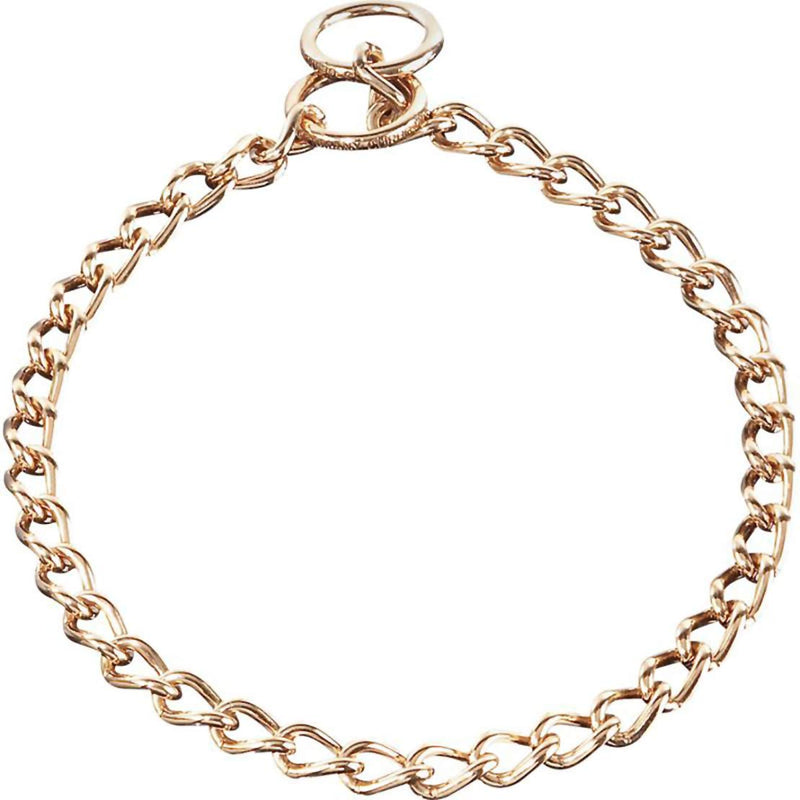 Herm Sprenger Curogan Choke Dog Training Chain Collar Hypoallergenic Nickel Free No-Pull Slip Collar for Small Medium Large Dogs for Easy Control Show Chain Collar Made in Germany 3mm 26in 65cm - PawsPlanet Australia
