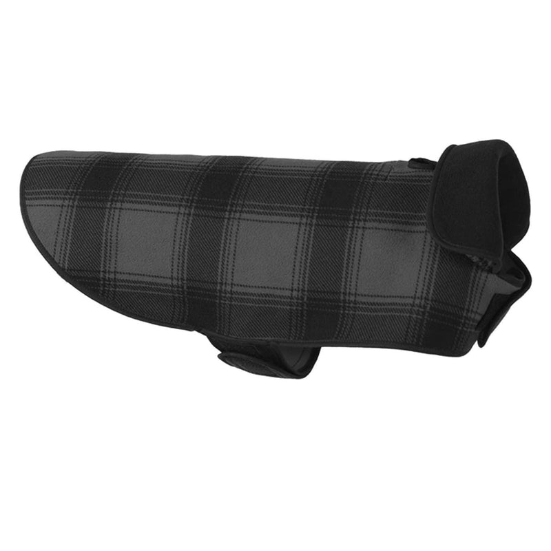 Stormy Kromer Fleece Dog Jacket, Black/Gray Plaid, Medium - PawsPlanet Australia