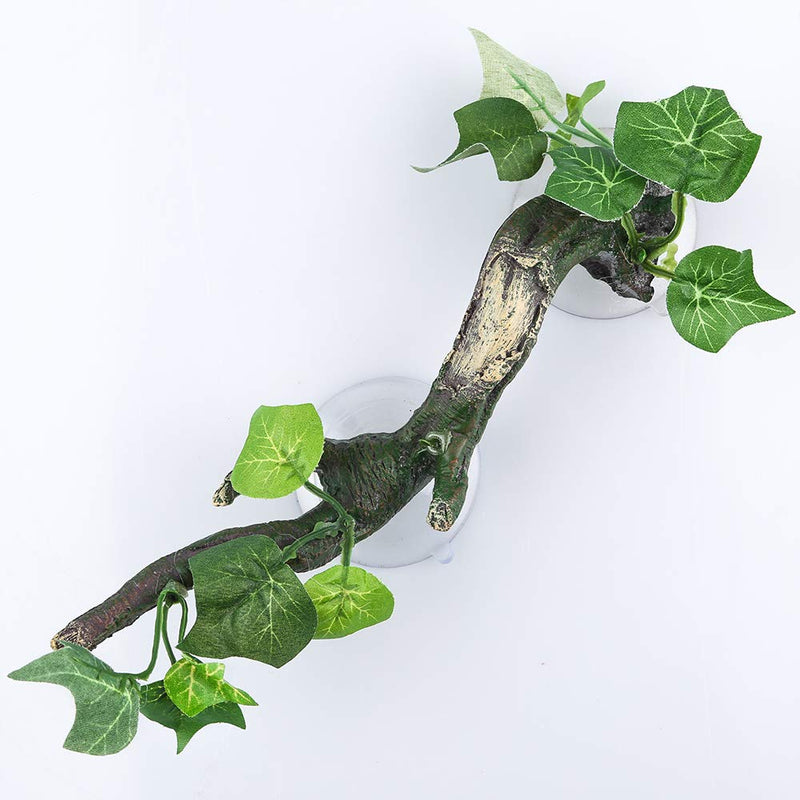 AQUA KT Reptile Corner Branch Terrarium Plant Decoration with Suction Cup for Amphibian Lizard Snake Climbing Climbing Branch - PawsPlanet Australia