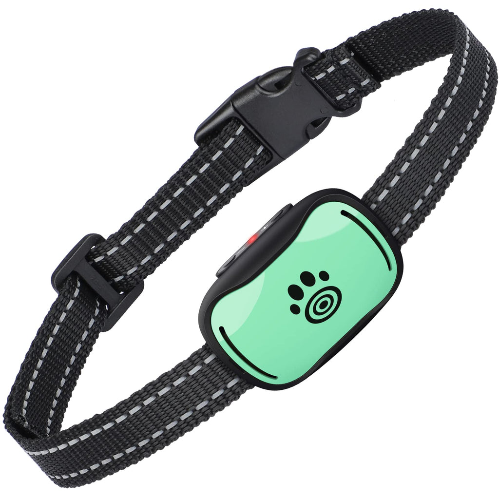 Small Dog Bark Collar - Small Anti Barking Collar for Small Medium Dogs - Small Most Humane Stop Barking Collar - Dog Training No Shock Bark Collar - Safe Pet Bark Control Device (Green, 7-20 Inches)