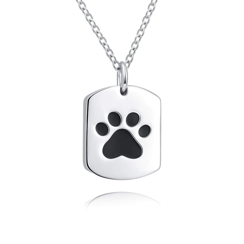 925 Sterling Silver Paw Urn Necklace for Ashes Cremation Jewelry Memorial Keepsake Gifts for Women pet urn for ashes