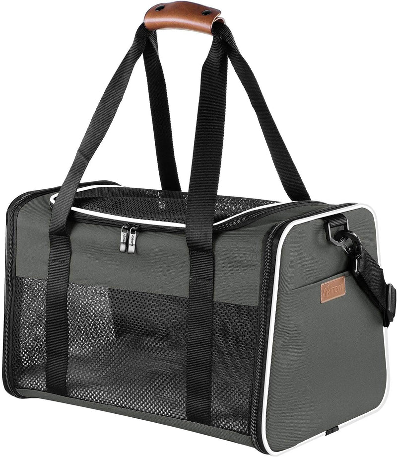 Akinerri Airline Approved Pet Carriers,Collapsible Soft Sided Pet Travel Carrier for Dogs and Cats, Cat Carrier Pet Carries for Small Medium Cats Black - PawsPlanet Australia