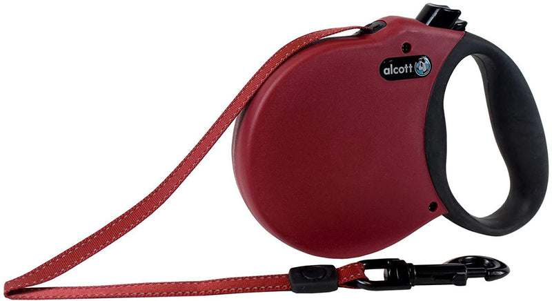 EXPEDITION RETRACTABLE Alcott Leashes, Large, Red - PawsPlanet Australia