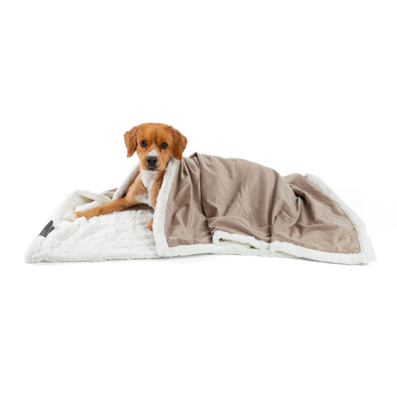 Best Friends by Sheri Premium Self-Warming Ilan Microfiber Faux Fur Pet Throw Blanket 40x50 in Wheat - PawsPlanet Australia