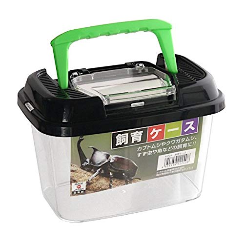 Critter Keeper with Handle, Easy to Observe, Terrarium for Bugs, Fish, Lizards, Crawfish, Frogs, or Snakes, Insect cage, Made in Japan (1pc) 1pc - PawsPlanet Australia