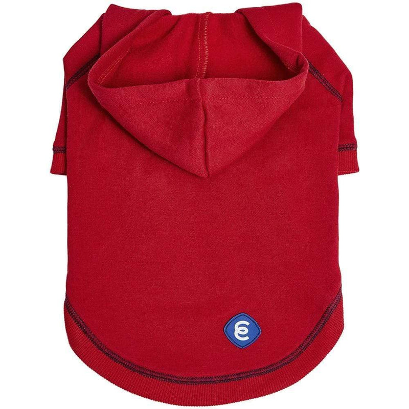 Blueberry Pet Dog Hoodie 14", Dog Sweatshirt with Cozy Soft French Terry, Red Dog Hoodie Award-Winning Dog Clothes for Small Dogs, Dog Jersey for Chilly Season 14 inch (Pack of 1) Dog Hoodie - Red - PawsPlanet Australia