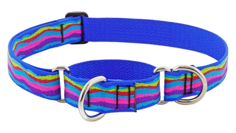 Martingale Dog Collar by Lupine 1" Wide Ripple Creek Design adjusts 15" to 22" - PawsPlanet Australia