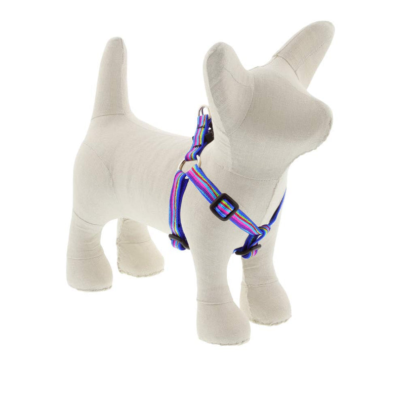 Small Adjustable Step in Dog Harness by Lupine 1/2" Wide Ripple Creek Design with 12-18" Adjustable Girth - PawsPlanet Australia