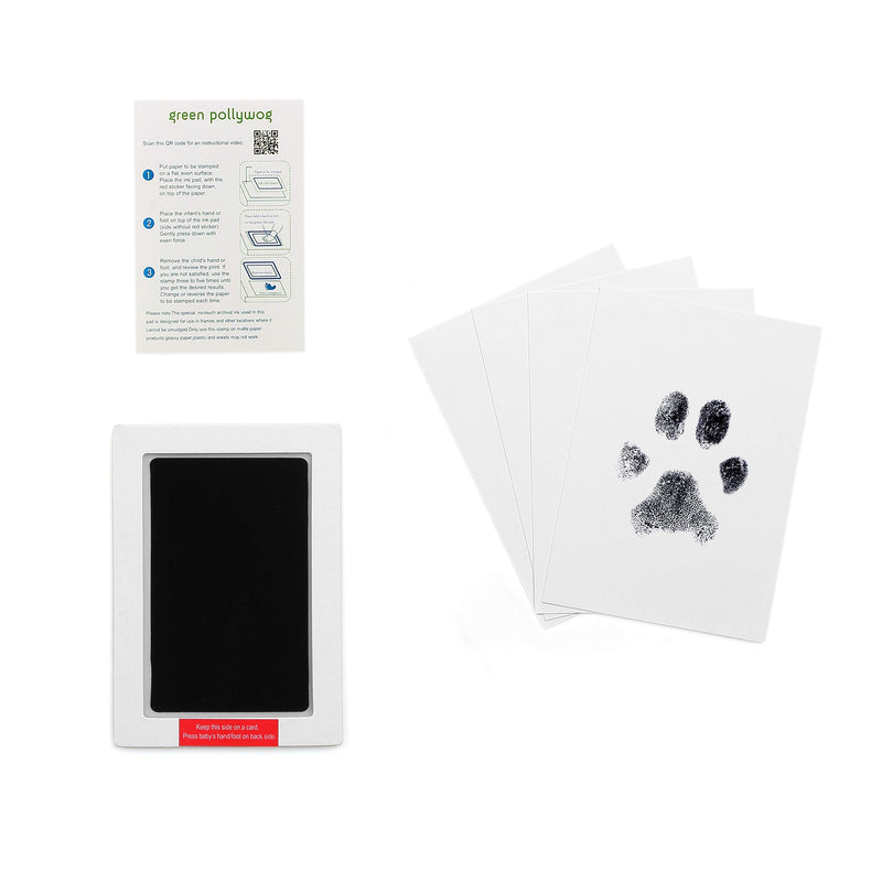 Green Pollywog | Extra-Large Clean Touch Inkless Ink Pad for Pets | Paw/Nose Prints for Dogs & Cats Non-Toxic | Paw Print Stamp Kit | Dog Paw Print Kit | Cat Footprint Keepsake (1-Pack) Paw Print Stamp Kit (Pack of 1) - PawsPlanet Australia