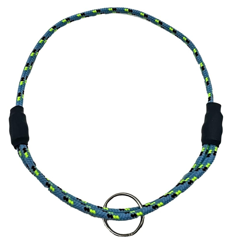 National Leash Mountain Rope Dog ID Collar- Blue Eyes - Small (10"-16") Ultra Lite