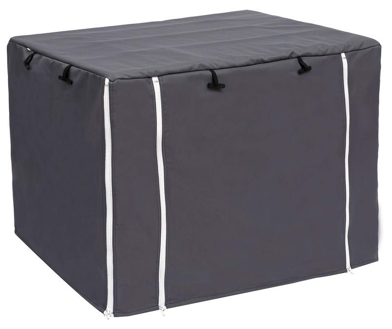 Dog Crate Cover for Wire Crates, Heavy Nylon Durable Waterproof Windproof Pet Kennel Cover Indoor Outdoor Protection - Cover only - Dark Grey - M - PawsPlanet Australia