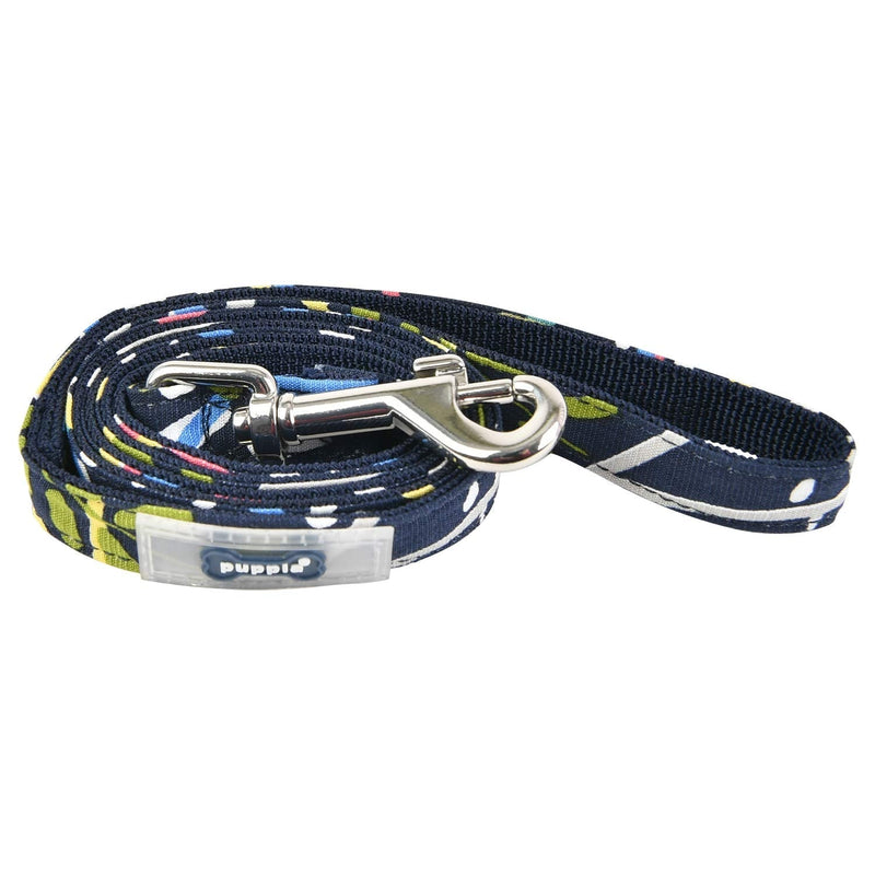 Puppia Botanical Lead - Navy - M - PawsPlanet Australia