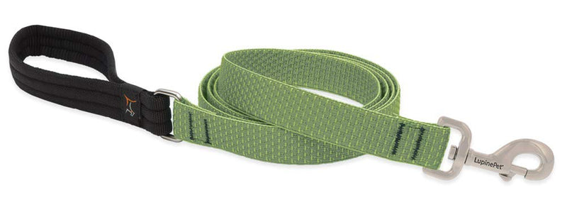 Dog Leash by Lupine ECO Collection 1" Wide Moss 4-Foot Long with Padded Handle - PawsPlanet Australia