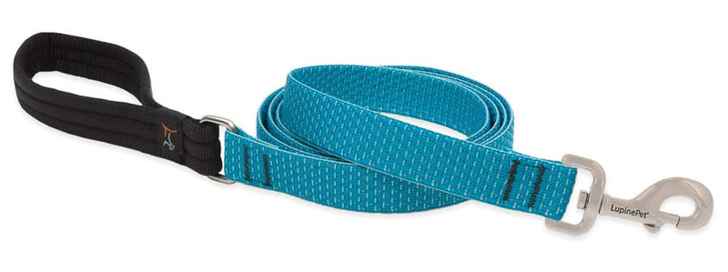 Dog Leash by Lupine ECO Collection 1" Wide Tropical Sea 4-Foot Long with Padded Handle - PawsPlanet Australia