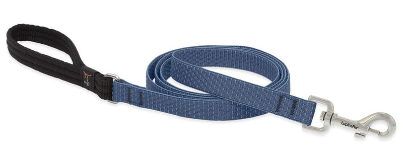 Dog Leash by Lupine ECO Collection 3/4" Wide Mountain Lake 4-Foot Long with Padded Handle - PawsPlanet Australia