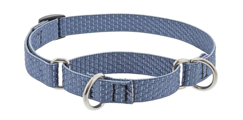 Martingale Dog Collar by Lupine ECO Collection 3/4" Wide Mountain Lake adjusts 14" to 20" - PawsPlanet Australia