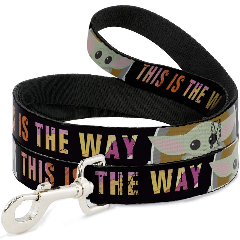 Star Wars Pet Leash, Dog Leash, Star Wars The Child Chibi Pod Pose This is The Way, 6 Feet Long 1.5 Inch Wide 6 Feet Long - 1.5" Wide - PawsPlanet Australia