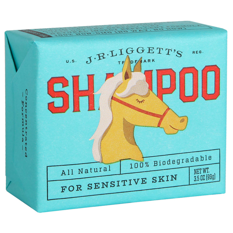 J.R.LIGGETT'S Natural Horse Shampoo Bar - Non-GMO, 100% Detergent-Free Formula Gently Deep Cleans and Supports Healthy Skin and Coat - Ideal for Dry, Itchy, or Sensitive Horses - 3.5 oz Bar
