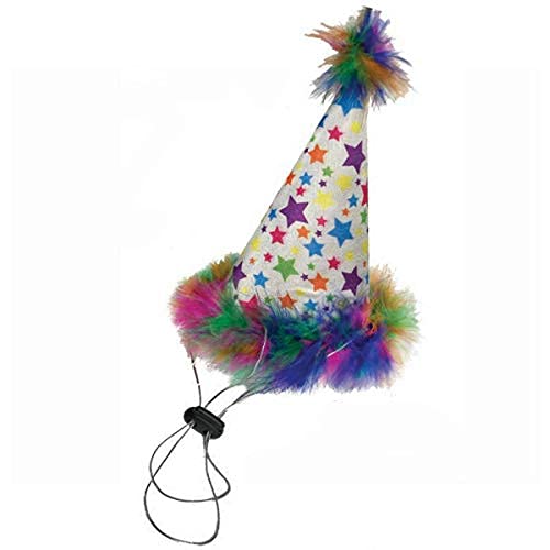 Huxley & Kent Pet Party Hat | Superstar (Large) | Birthday Hat for Dogs and Cats | Adjustable Strap for Comfort and Stability | Perfect for Birthday Party, Adoption Celebration or Gotcha Day Large - PawsPlanet Australia
