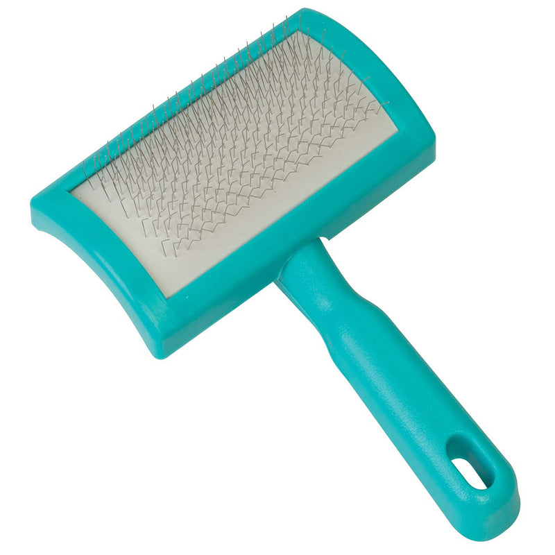 Weaver Livestock Plastic Slicker Brush, Teal, 69-2002-TE - PawsPlanet Australia