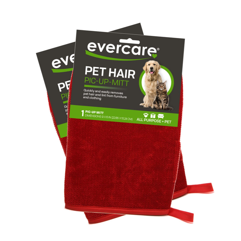 Evercare Pet Hair Remover Glove Pic-Up Mitt - 2 Pack - PawsPlanet Australia