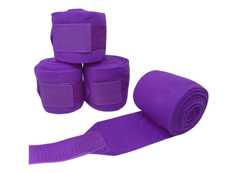 Fleece Polo Wraps w/Velco Closure Purple - PawsPlanet Australia