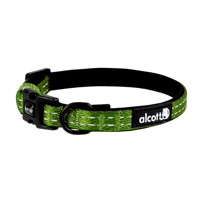 alcott Adventure Dog Collar, Extra Small, Green - PawsPlanet Australia