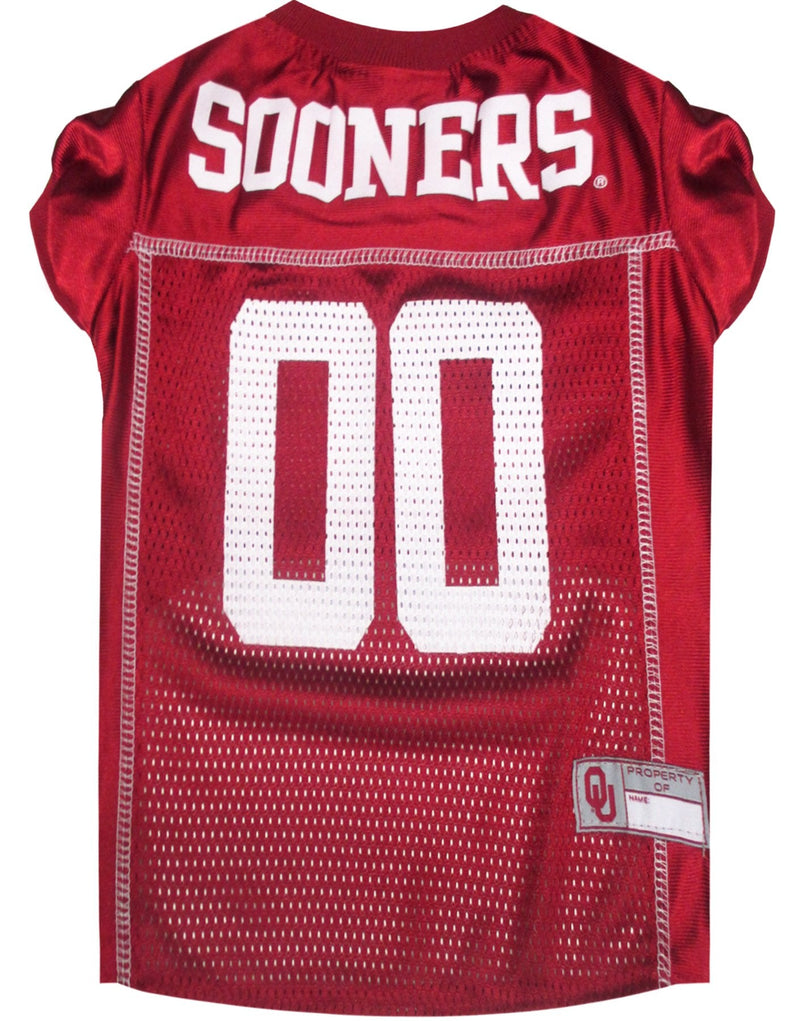 NCAA College Oklahoma Sooners Mesh Jersey for Dogs & Cats, XXX-Large. Licensed Big Dog Jersey with Your Favorite Football/Basketball College Team