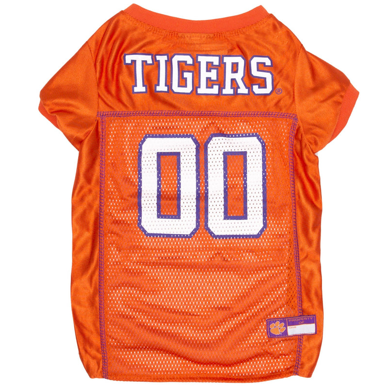 NCAA College Clemson Tigers Mesh Jersey for Dogs & Cats, XXX-Large. Licensed Big Dog Jersey with Your Favorite Football/Basketball College Team