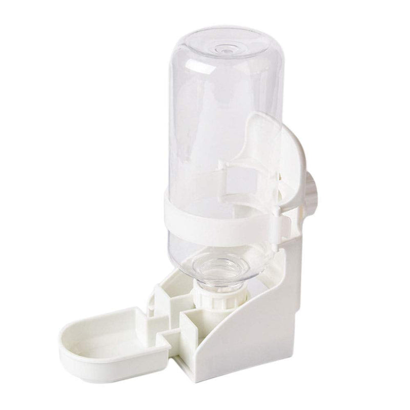17oz Rabbit Water Feeder, Pet Cage Suspended Water Dispenser, Hanging Automatic Small Animal Water Bottle Bowl for Bunny Chinchilla Hedgehog Ferret Hamster White - PawsPlanet Australia