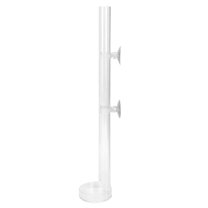 Acrylic Shrimp Feeder Tube, Ornamental Aquarium Feeding Tube Fish Food Container Set with Sucker Hook Fish Tank Accessories 20cm - PawsPlanet Australia