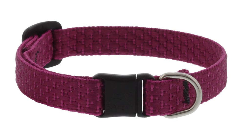 Breakaway Cat Collar by Lupine ECO Collection 1/2" Wide Berry adjusts 8-12" - PawsPlanet Australia