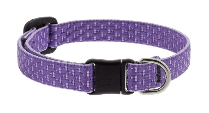 Breakaway Cat Collar by Lupine ECO Collection 1/2" Wide Lilac adjusts 8-12" - PawsPlanet Australia