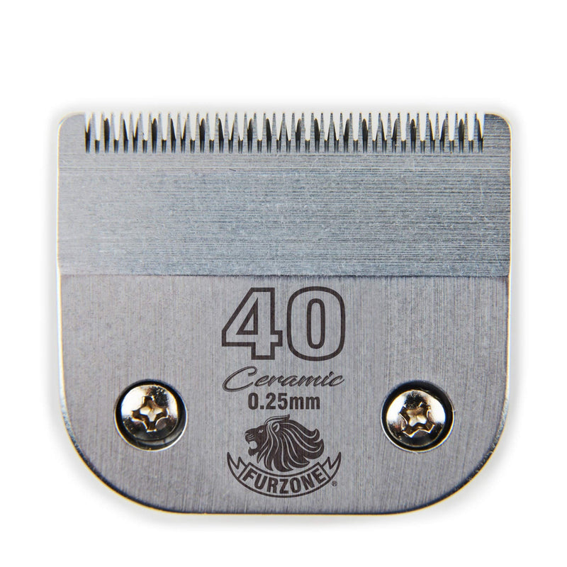 Detachable Ceramic Blade - Size 40 Blade 1/100", Made of High-Tech Ceramic Materials, Compatible with Most Andis, Oster, Wahl A5 Clippers - PawsPlanet Australia