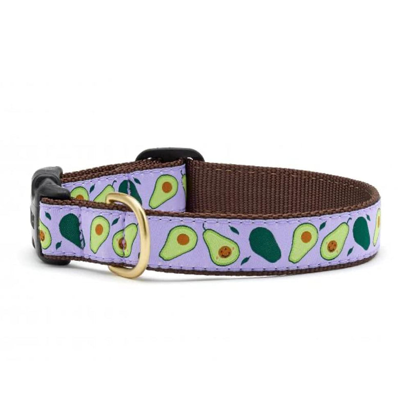 Up Country Avocado Pattern Dog Collars and Leashes (Avocado Pattern Dog Collar, X-Large (18 to 24 Inches) 1 Inch Wide Width) Avocado Pattern Dog Collar - PawsPlanet Australia