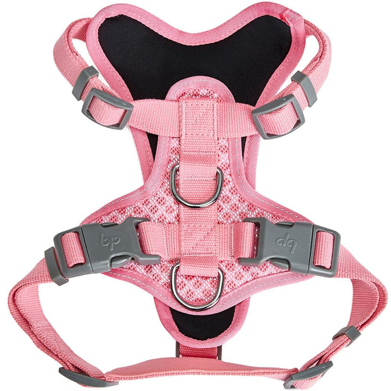 Blueberry Pet 3M Reflective Dog Vest Harness in Red| Soft Mesh Padded No-Pull Design | Adjustable Fit for Medium Dogs, Pink Size Small - PawsPlanet Australia