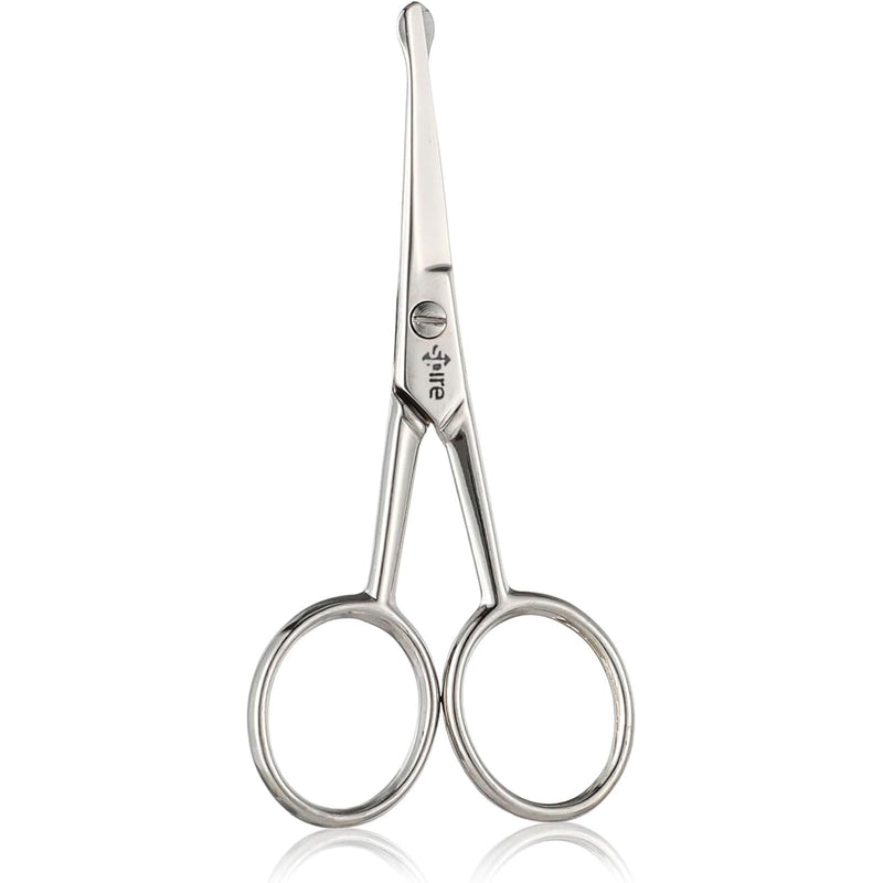 Baby Nail Scissors with Rounded Probe Tip Curved - Stainless Steel 4.5" Good for Dogs and Cats whiskers - PawsPlanet Australia