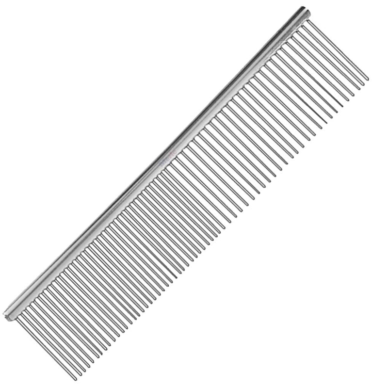 CoCoo Pet Grooming Comb, Stainless Steel Teeth, Detangling and Loose Fur Brush, Encourages Hair and Skin Follicles, Perfect for Small & Medium Cats and Dogs (Small (7.5" x 1.3")) Small ( 7.5" x 1.3" ) - PawsPlanet Australia