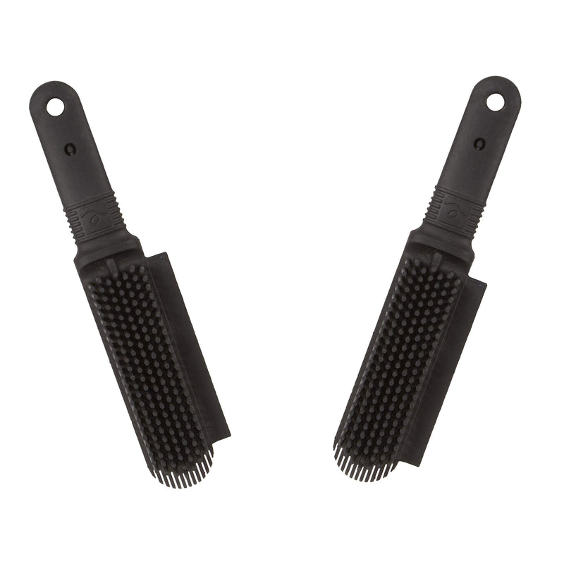 FURemover Plus, Rubber Pet Hair Remover Brush, Black with Gentle Bristles for Grooming Dogs and Cats, Pack of 2, Black Mini FURemover Plus 2 Pack - PawsPlanet Australia