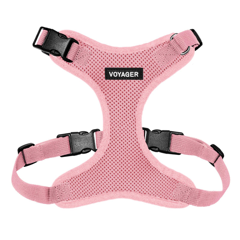 Voyager Step-in Lock Pet Harness - All Weather Mesh, Adjustable Step in Harness for Cats and Dogs by Best Pet Supplies - Pink, L - PawsPlanet Australia