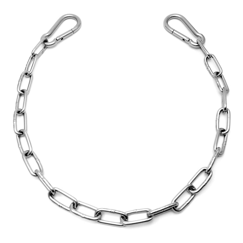 Will's Family Store 2 feet Stainless Steel Gate Chain with Carabiners Max 660 Pounds for Horse Stable and Barn Stall 660lbs 1 pack - PawsPlanet Australia