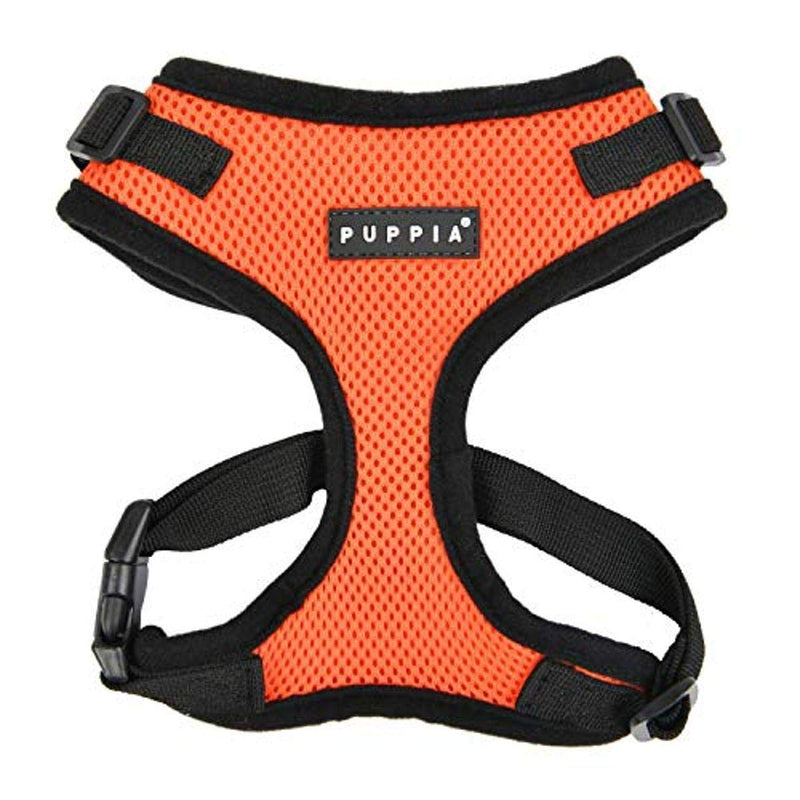 Authentic Puppia RiteFit Harness with Adjustable Neck, Orange, Extra Large - PawsPlanet Australia