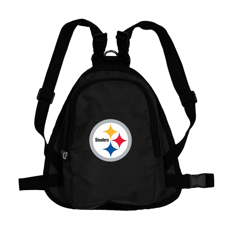 Littlearth NFL Pet Mini Backpack - Pet Apparel - Pet Accessories - for Dogs and Cats, Team Color Pittsburgh Steelers Small - PawsPlanet Australia