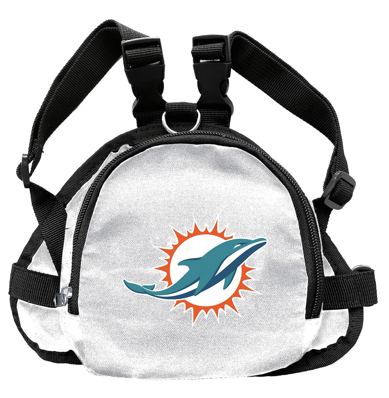 Littlearth NFL Pet Mini Backpack - Pet Apparel - Pet Accessories - for Dogs and Cats, Team Color Miami Dolphins Medium - PawsPlanet Australia