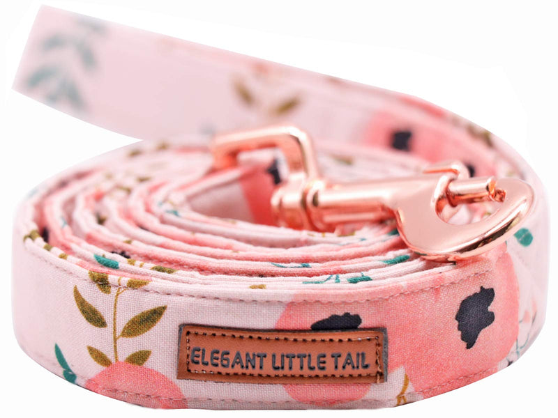 Elegant little tail Dog Leash Heavy Duty Durable & Strong Dog Leash with Comfortable Handle Multipurpose Leashes for Small Medium Large Dogs X-Small (Pack of 1) Pink flower - PawsPlanet Australia