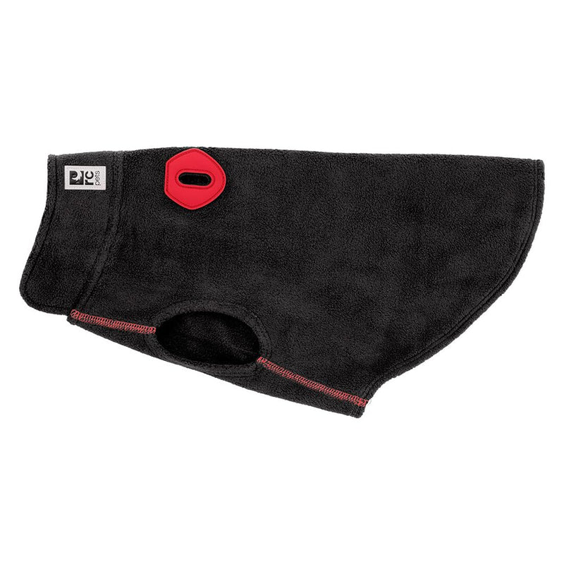 RC Pet Products Baseline Fleece Dog Coat, Everyday Base Layer, Size 26, Black/Goji Berry