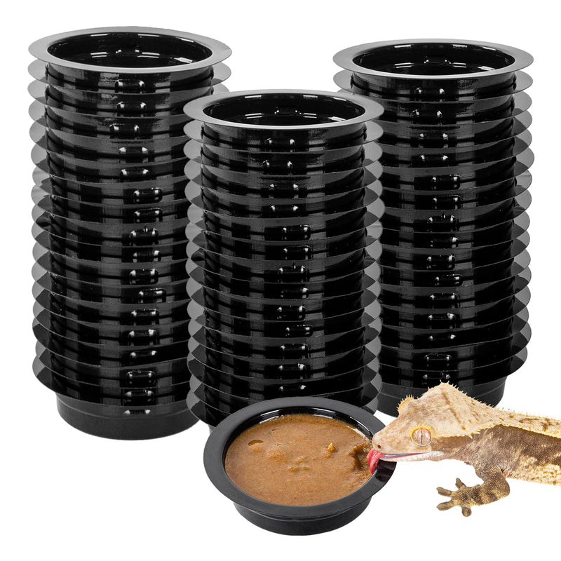 WACOOL Magnetic Reptile Ledge, Acrylic Gecko Feeding Ledge with 6PCS Cups, Reptile Food Water Feeder Dish for Geckos Iguana Chameleon Pets (Cups) Feeding Cups 50PCS - PawsPlanet Australia