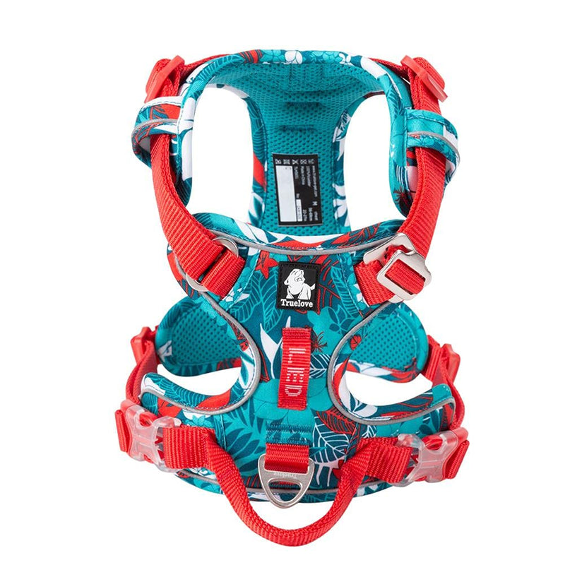 TRUE LOVE Dog Harness No Pull Nylon Reflective Soft Camouflage Pet Harness for Small Big Dogs Running Training TLH5653 Camouflage Blue L - PawsPlanet Australia