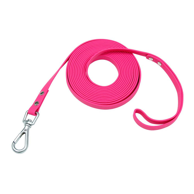 Long Dog Leash Waterproof Recall Training Lead Outdoor Long Line Great for Training, Beach, Play, Camping, or Backyard pink 30ft - PawsPlanet Australia